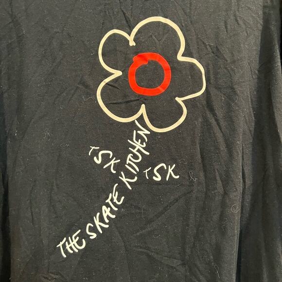 No Fear x H&M Graphic T-Shirt Black Flower Skate Collab Tee Men’s XL - Picture 9 of 10